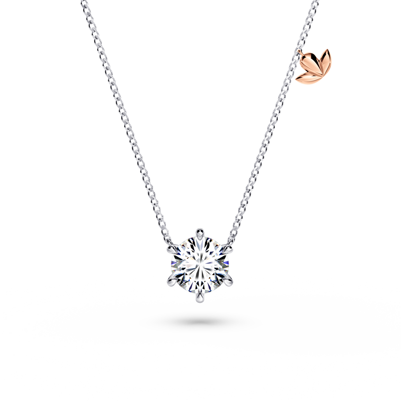 Protea Diamond Solitaire Necklace