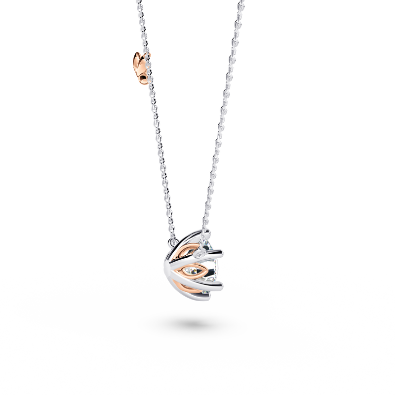 Protea Diamond Solitaire Necklace