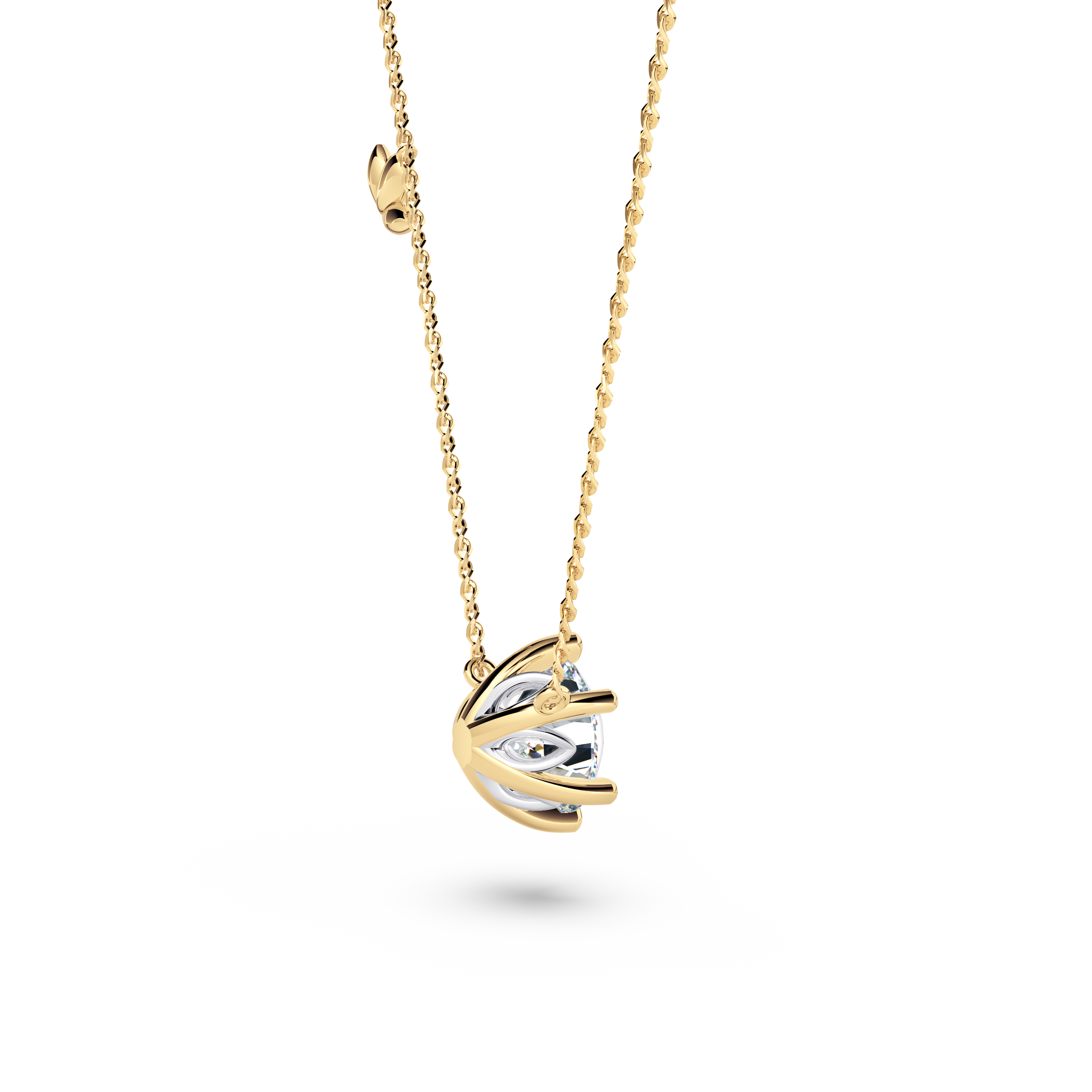 Protea Diamond Solitaire Necklace