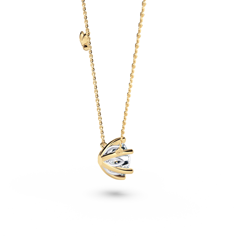 Protea Diamond Solitaire Necklace