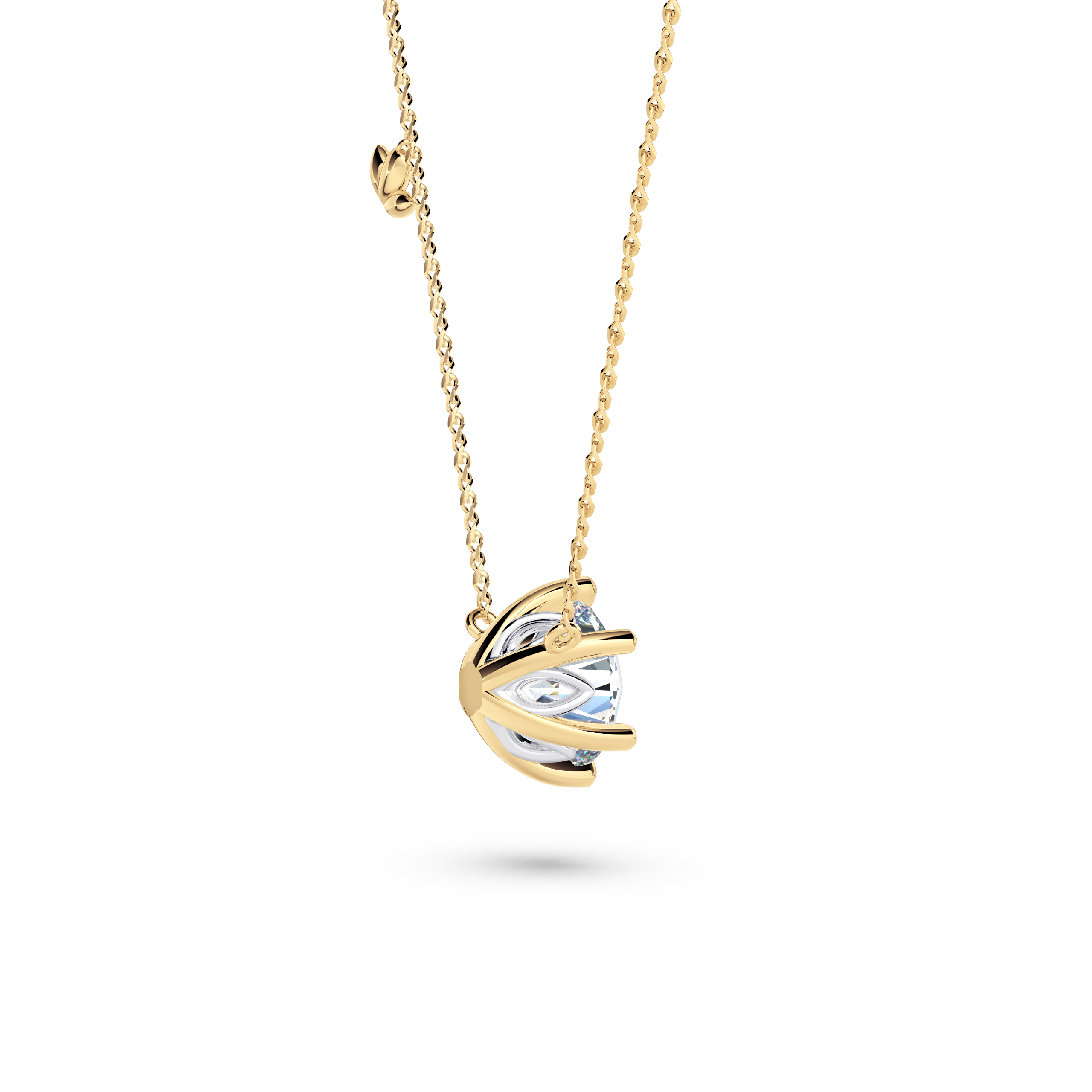 Protea Diamond Solitaire Necklace