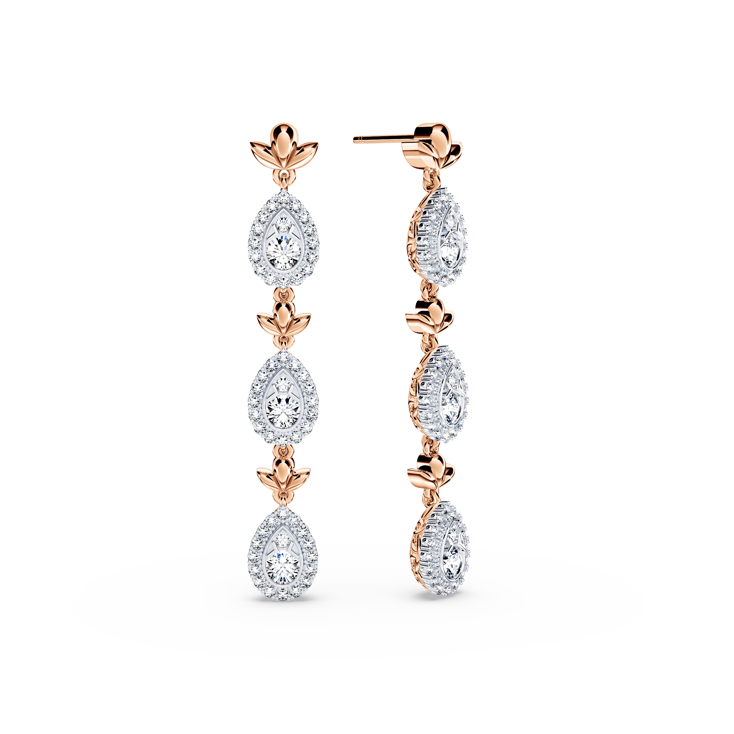 Diamond Garland Earrings