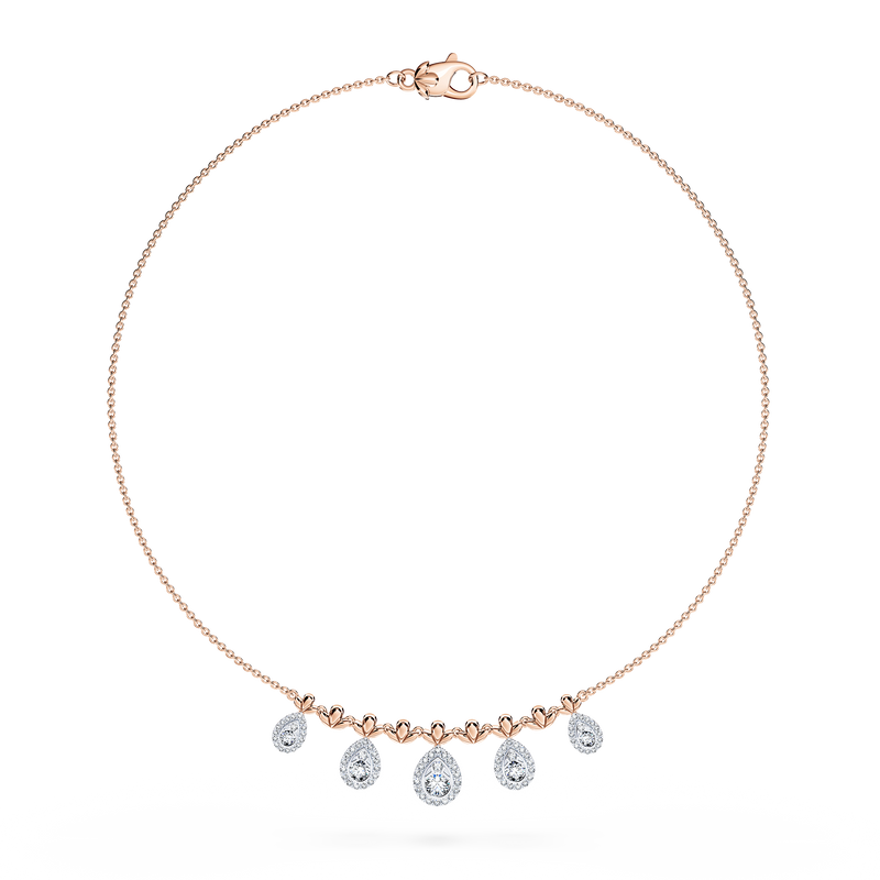 Classic Peacock Diamond Necklace - Medium
