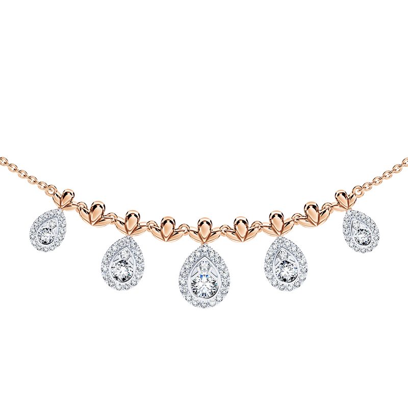 Classic Peacock Diamond Necklace - Medium