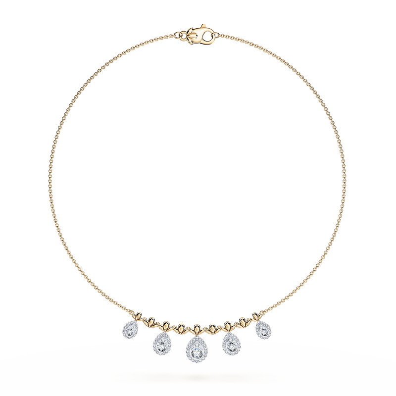 Classic Peacock Diamond Necklace - Medium