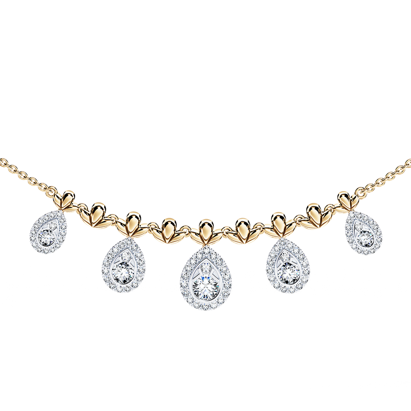 Classic Peacock Diamond Necklace - Medium