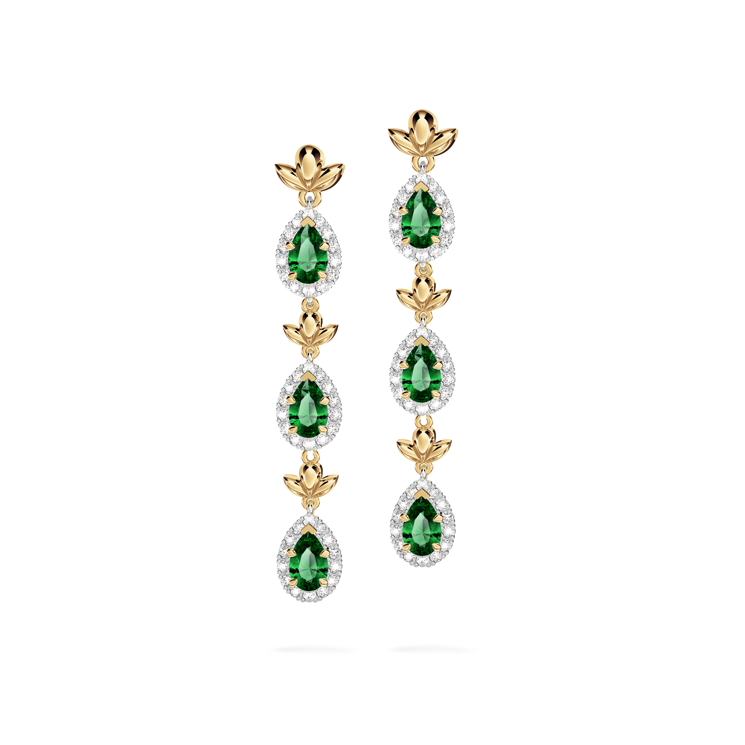 Emerald Garland Earrings