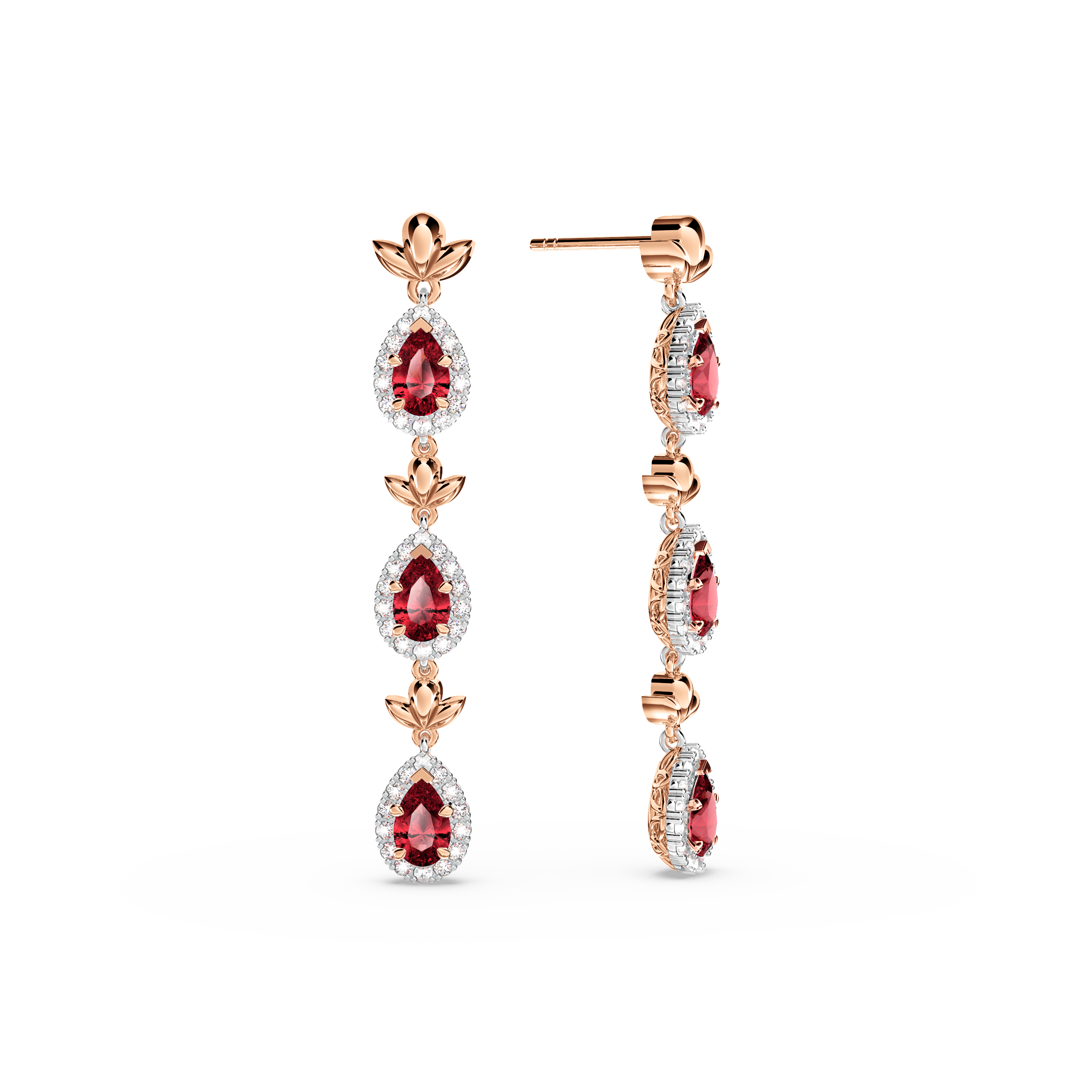 Ruby Garland Earrings