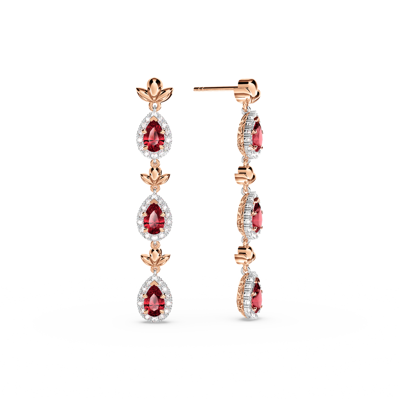 Ruby Garland Earrings