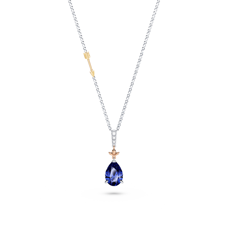 Royal Tanzanite and Diamond Necklace