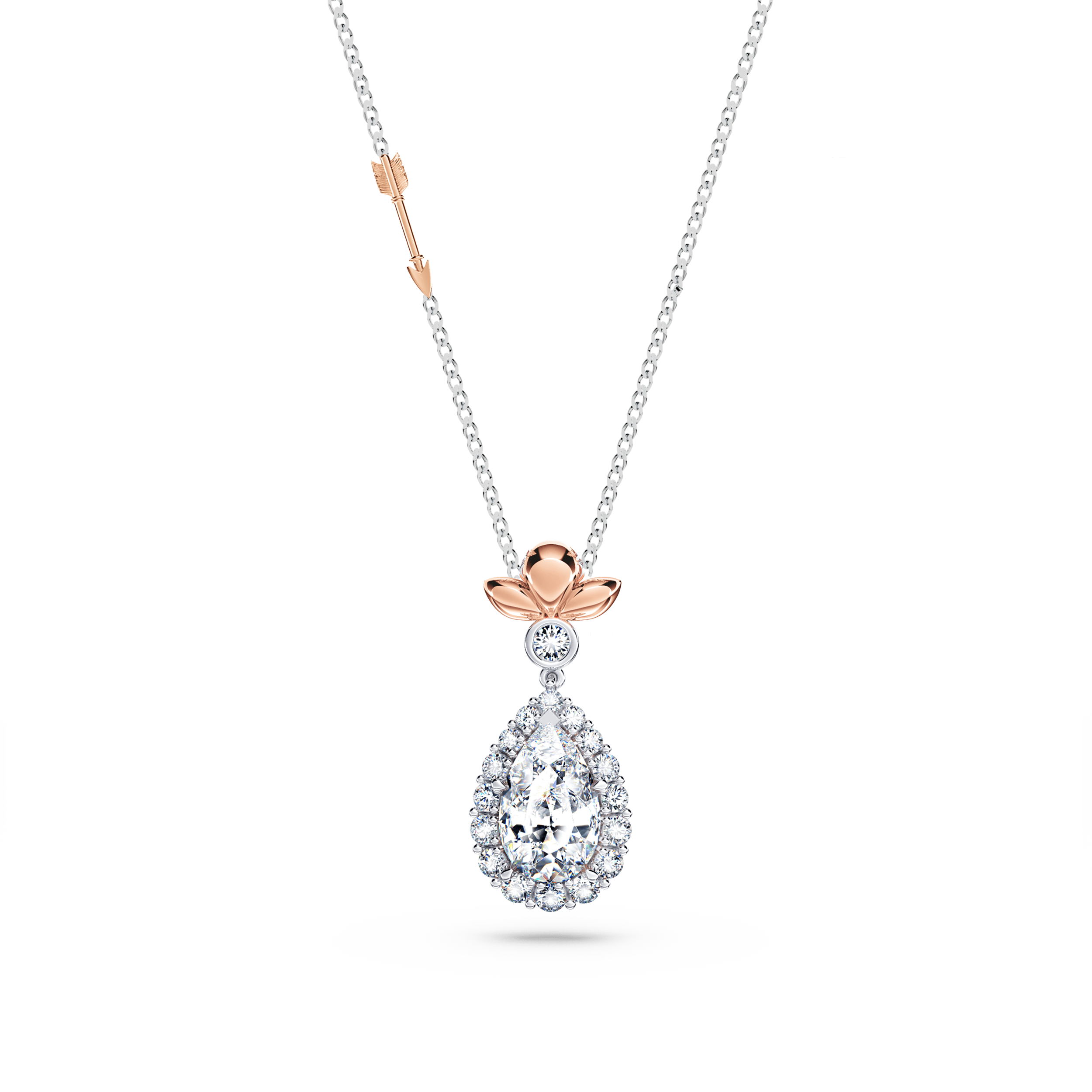 Original Angel Halo Diamond Necklace - Large
