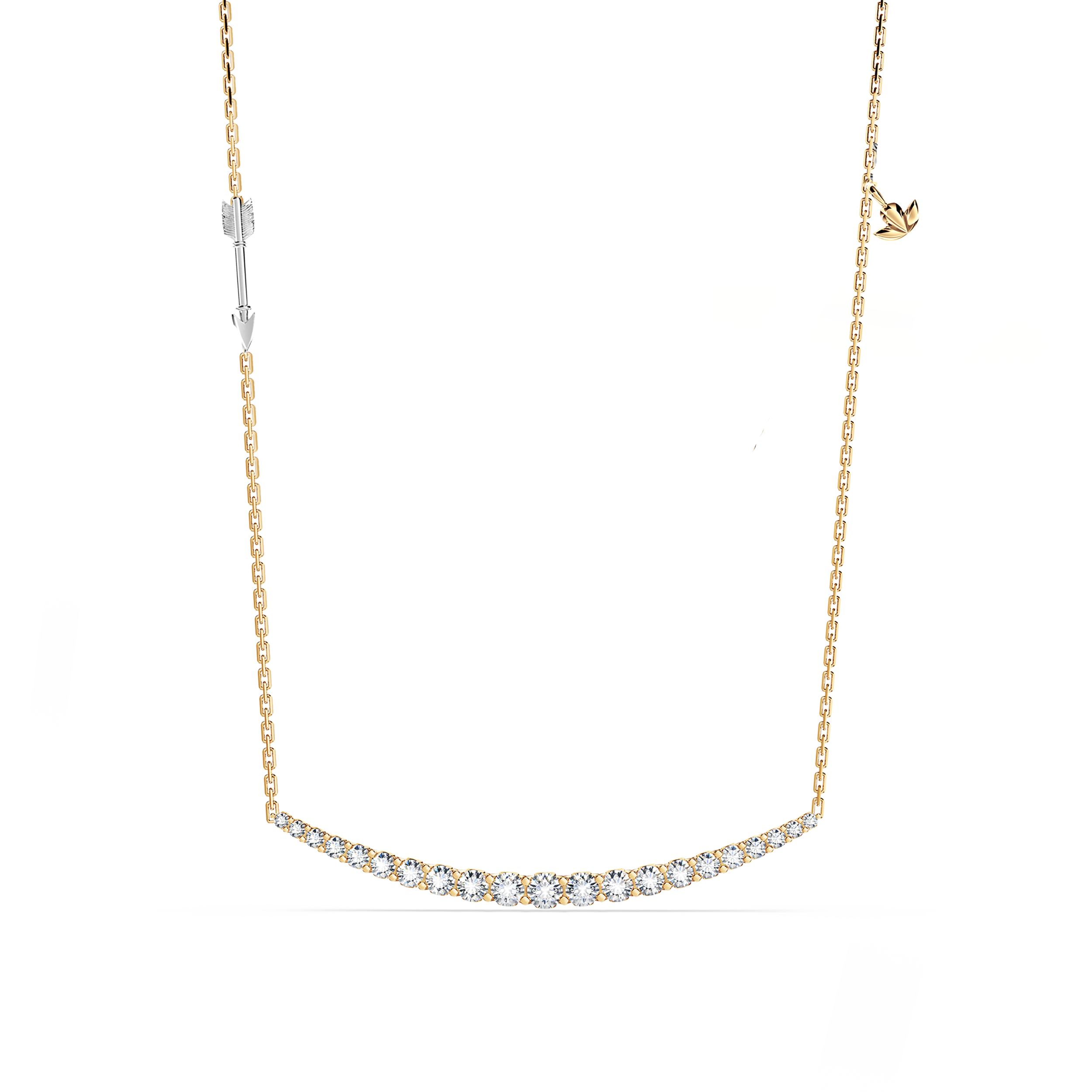 Journey 21-Diamond Crescent Necklace