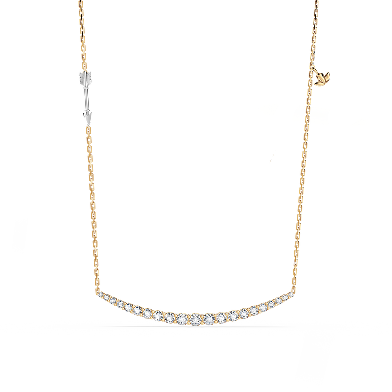 Journey 21-Diamond Crescent Necklace