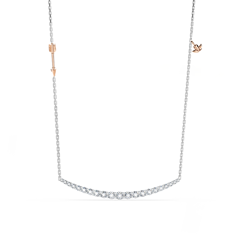 Journey 21-Diamond Crescent Necklace