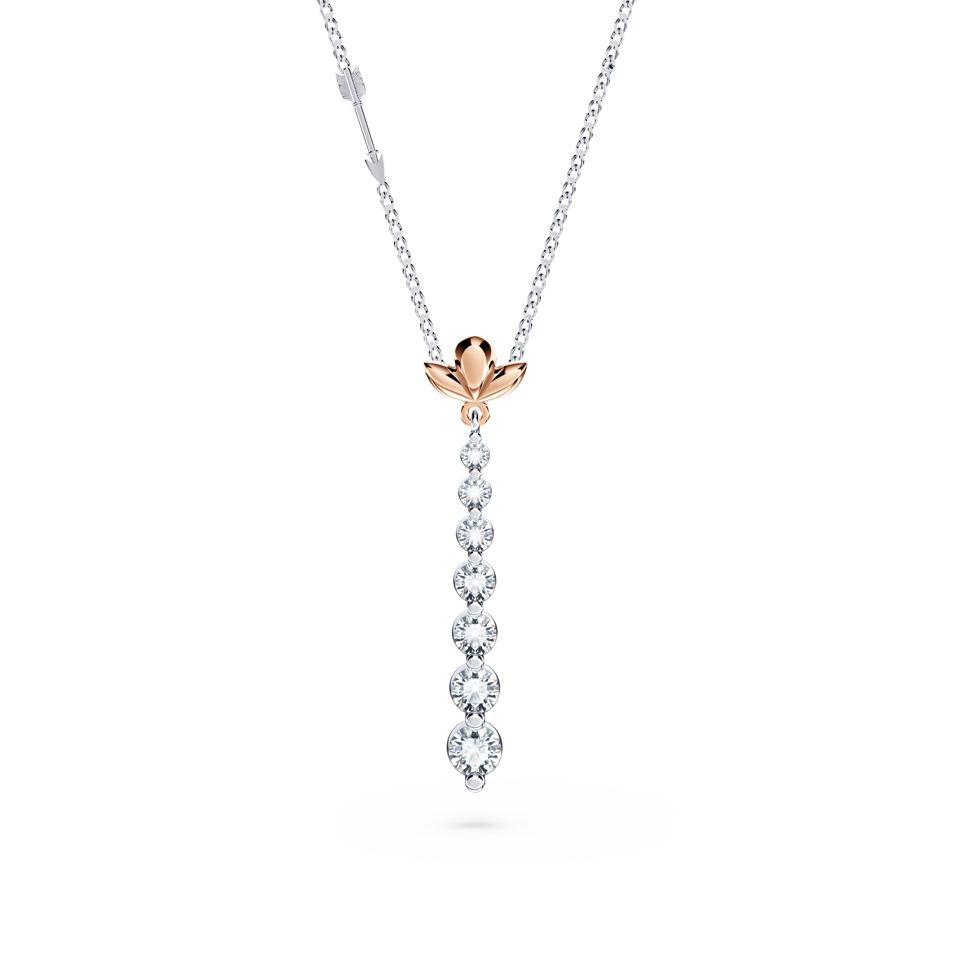 Journey Diamond Drop Necklace - Large