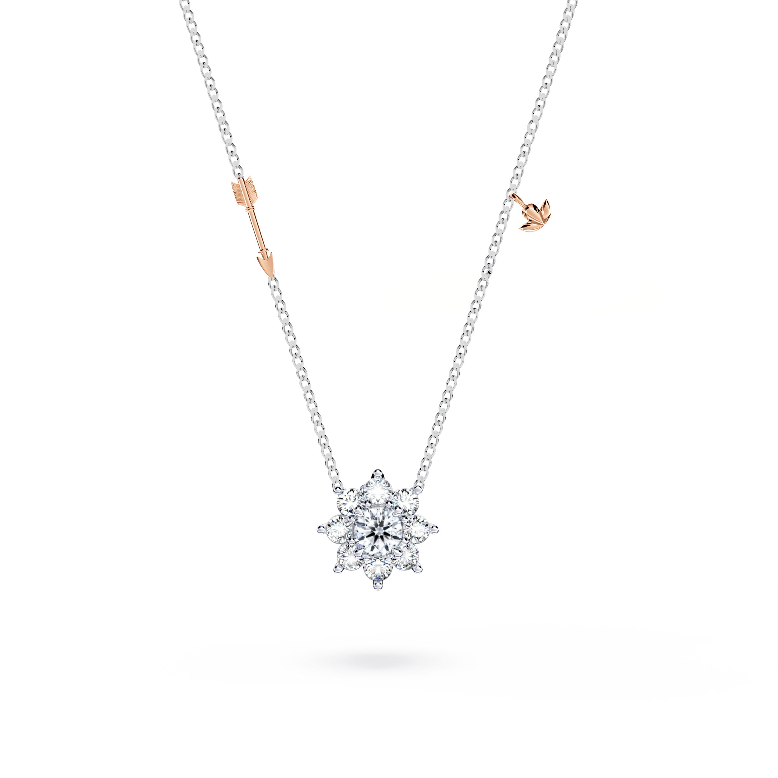 Protea Diamond Cluster Necklace - Small