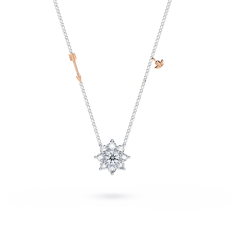 Protea Diamond Cluster Necklace - Small