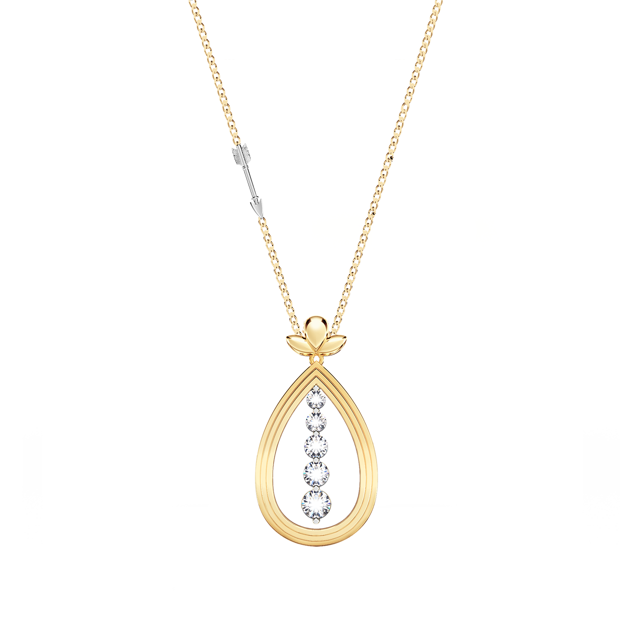 Angel Art Journey Diamond Necklace - Large