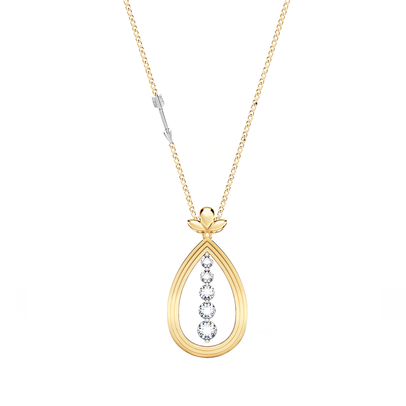 Angel Art Journey Diamond Necklace - Large