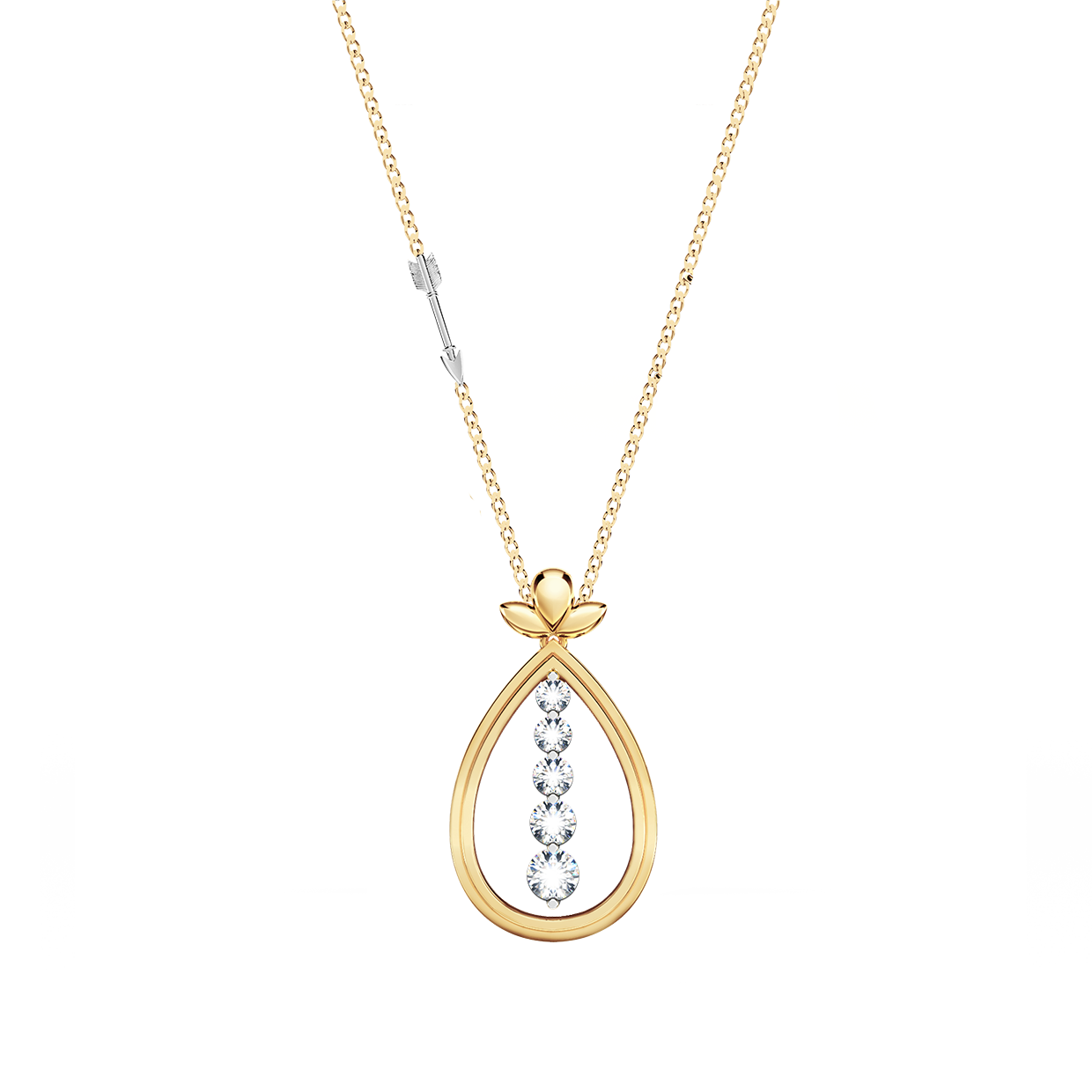 Angel Art Journey Diamond Necklace - Medium