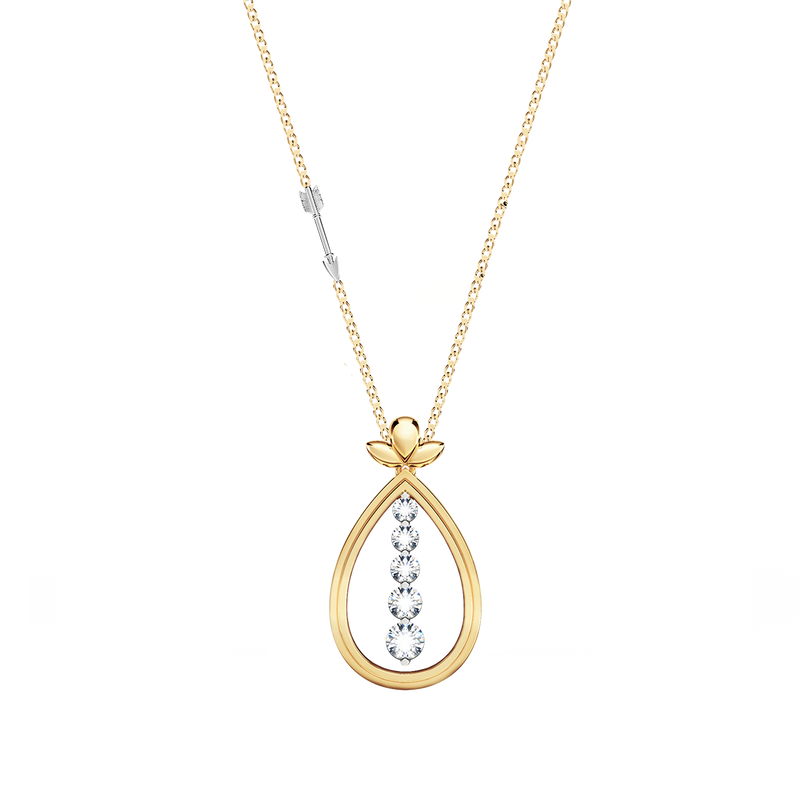 Angel Art Journey Diamond Necklace - Medium