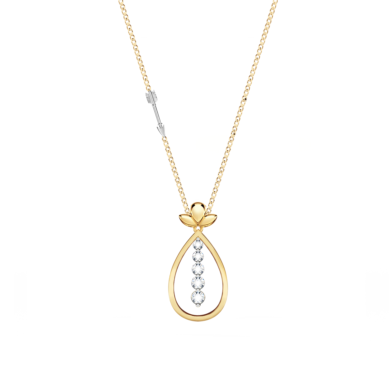 Angel Art Journey Diamond Necklace - Small