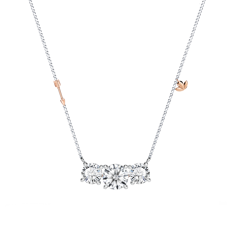 Protea Trilogy Diamond Necklace - Large
