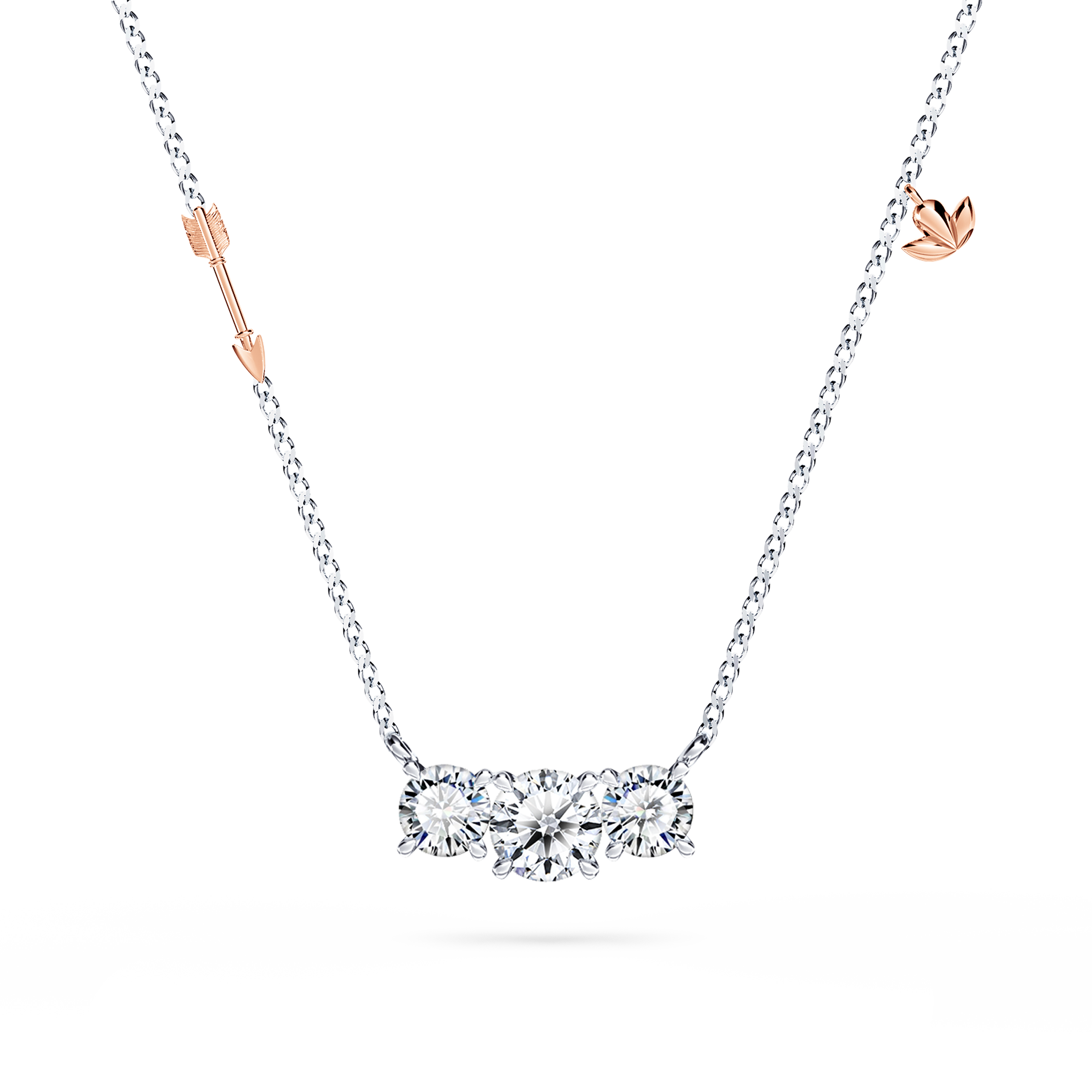Protea Trilogy Diamond Necklace - Premier
