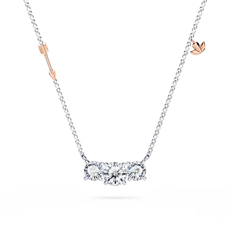 Protea Trilogy Diamond Necklace - Premier