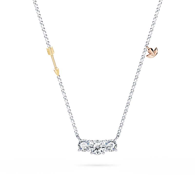 Protea Trilogy Diamond Necklace - Medium