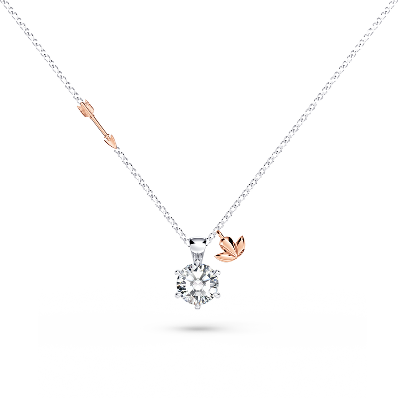 Protea Diamond Solitaire Necklace