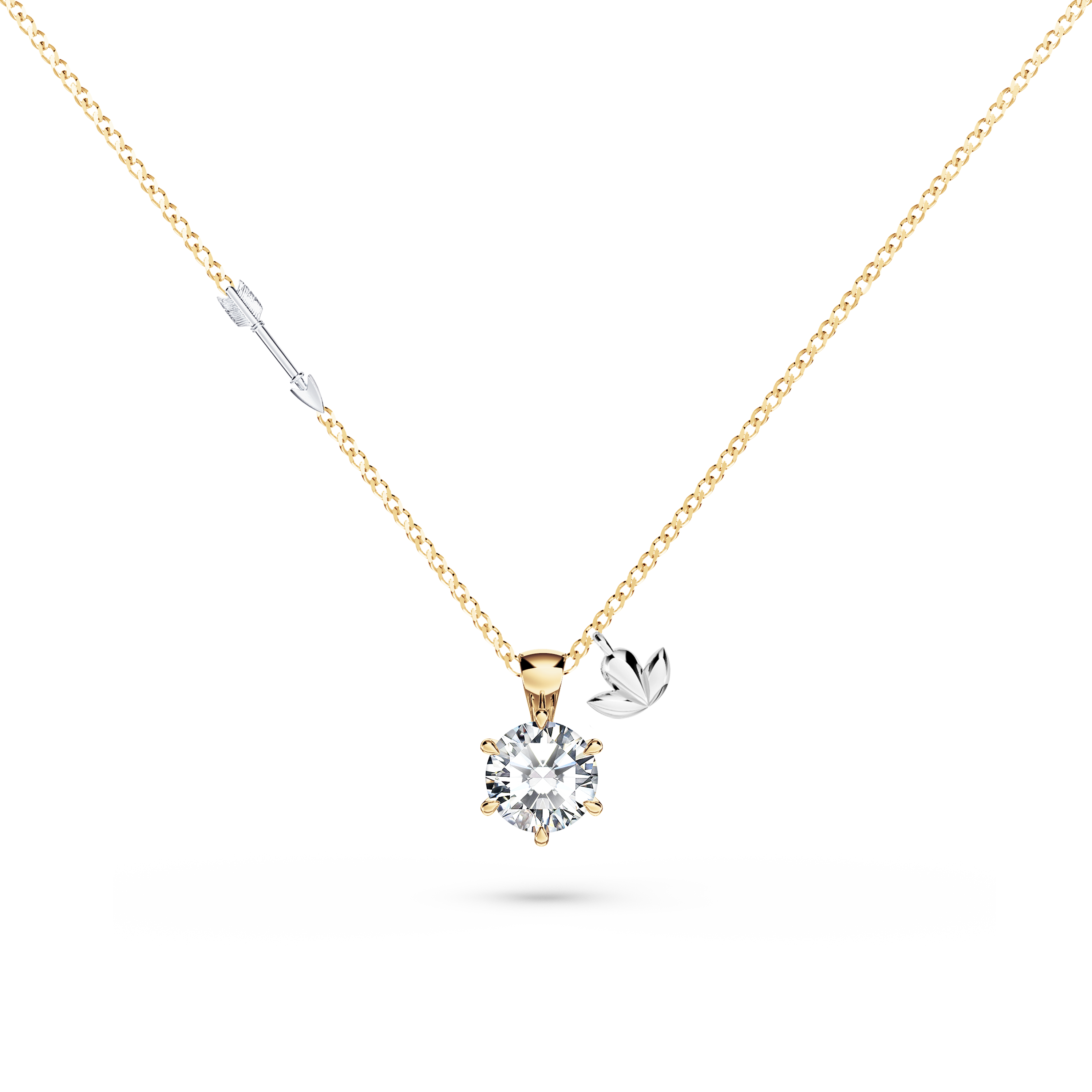 Protea Diamond Solitaire Necklace
