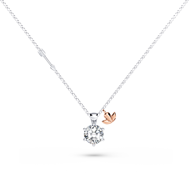 Protea Diamond Solitaire Necklace