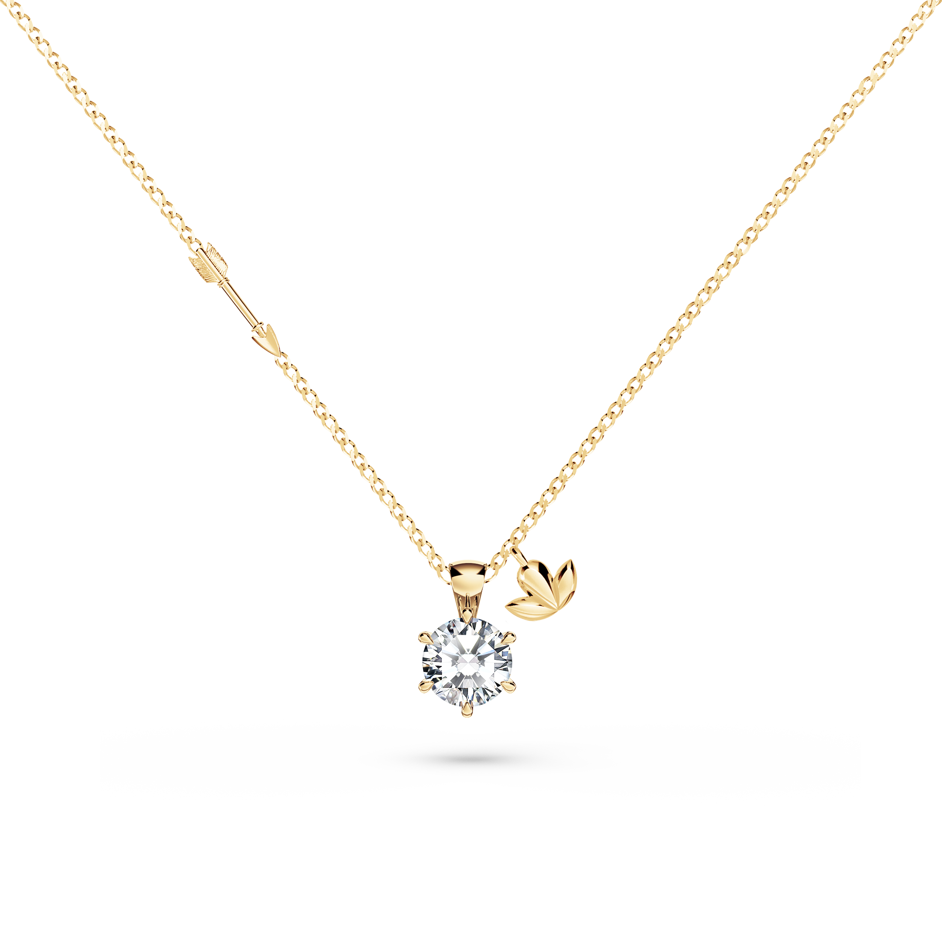 Protea Diamond Solitaire Necklace