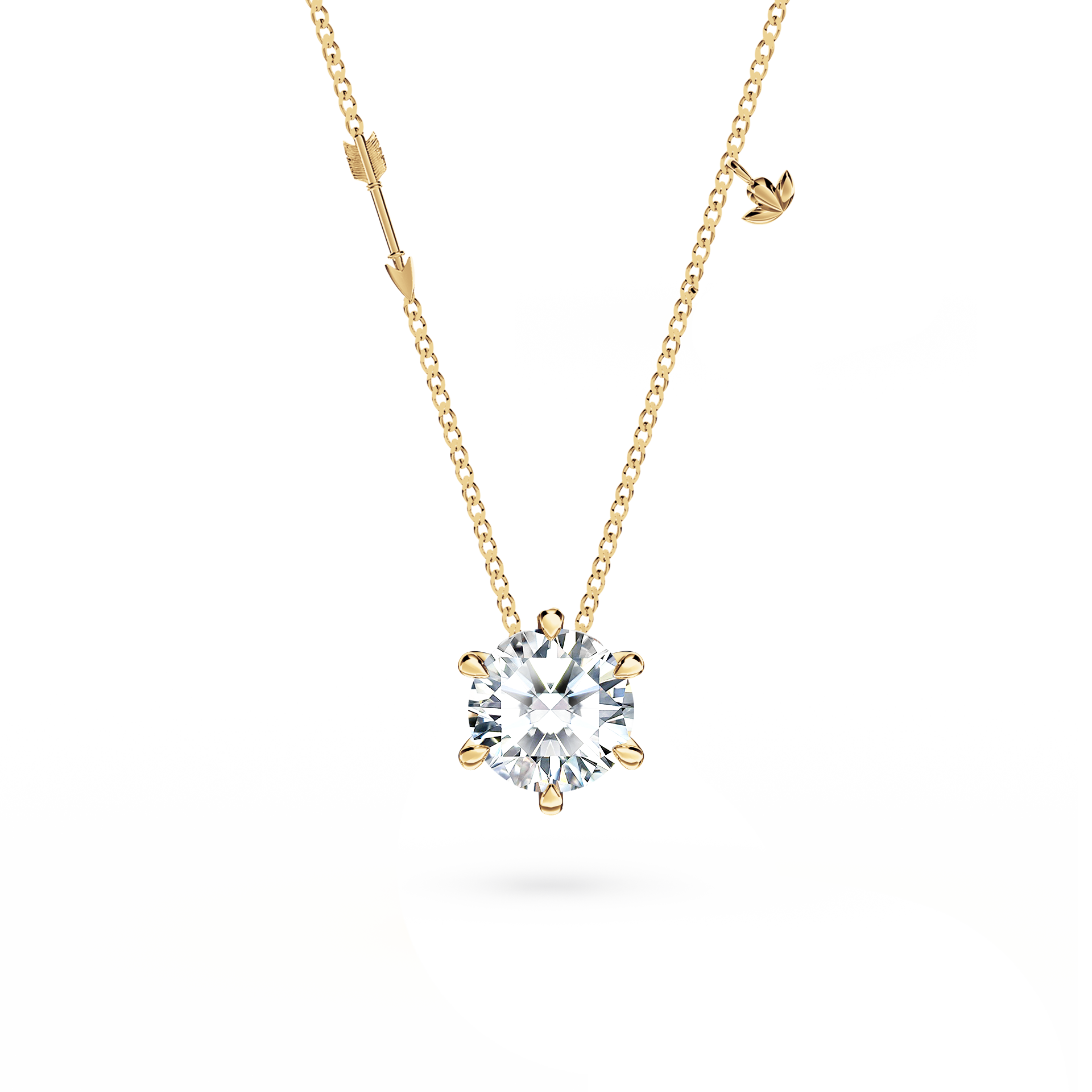 Protea Diamond Solitaire Necklace - Small