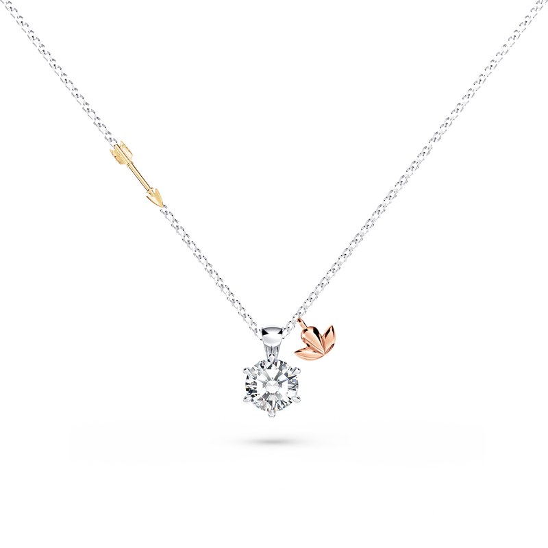 Protea Diamond Solitaire Necklace