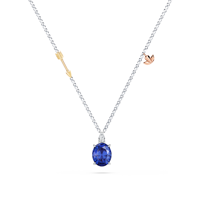 Today and Forever Royal Tanzanite and Diamond Necklace