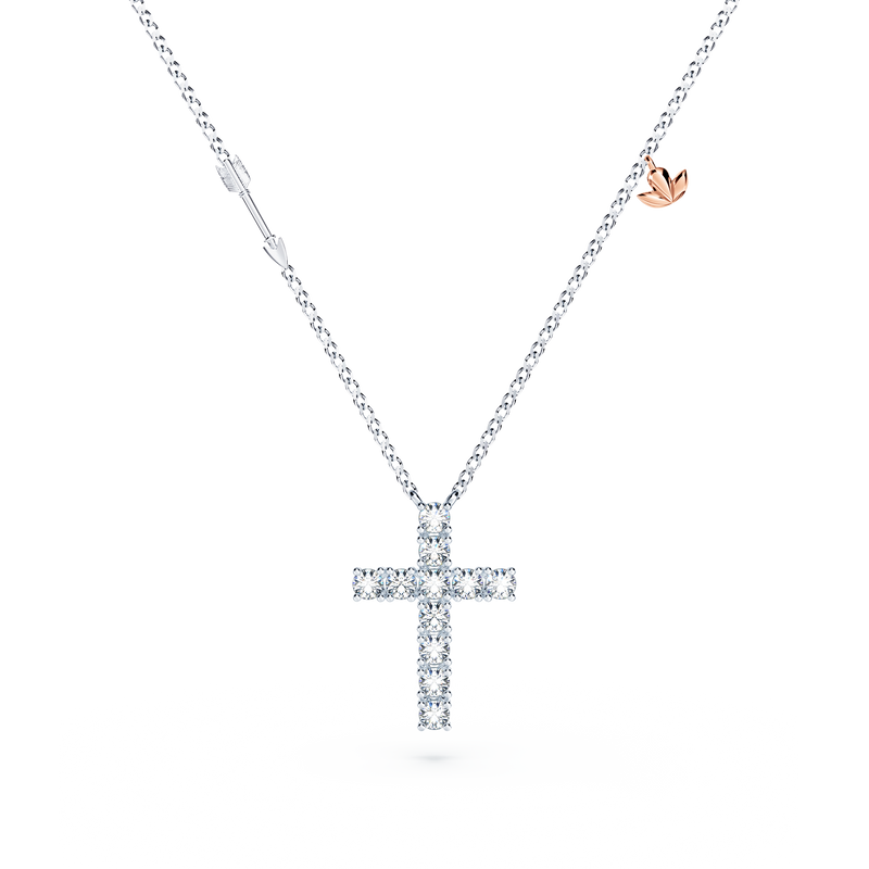 Cross Diamond Necklace - Large