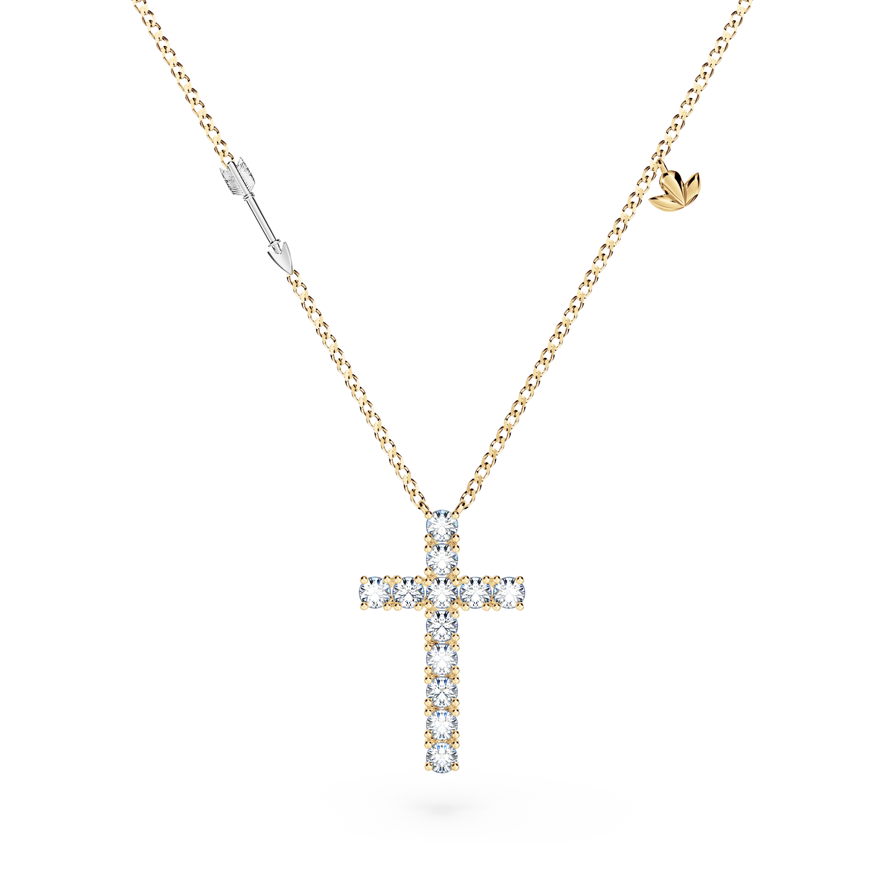 Cross Diamond Necklace - Large