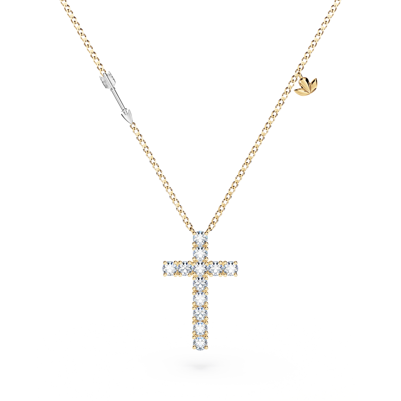 Cross Diamond Necklace - Large