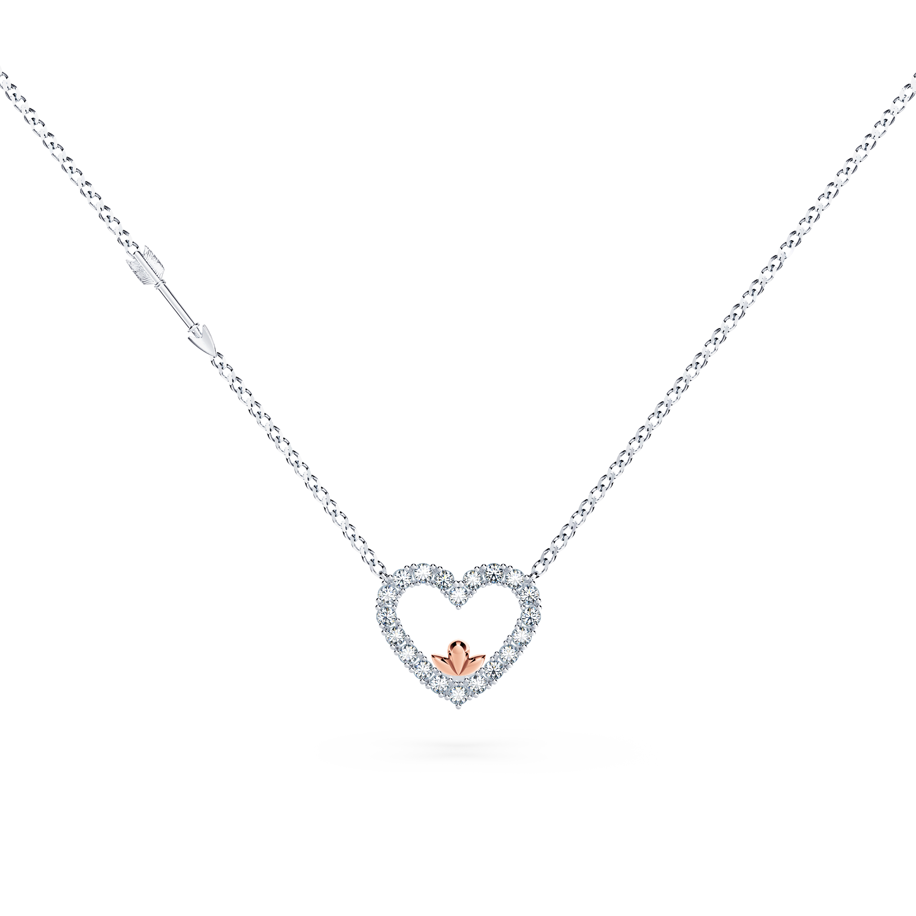 Heart Diamond Necklace - Large