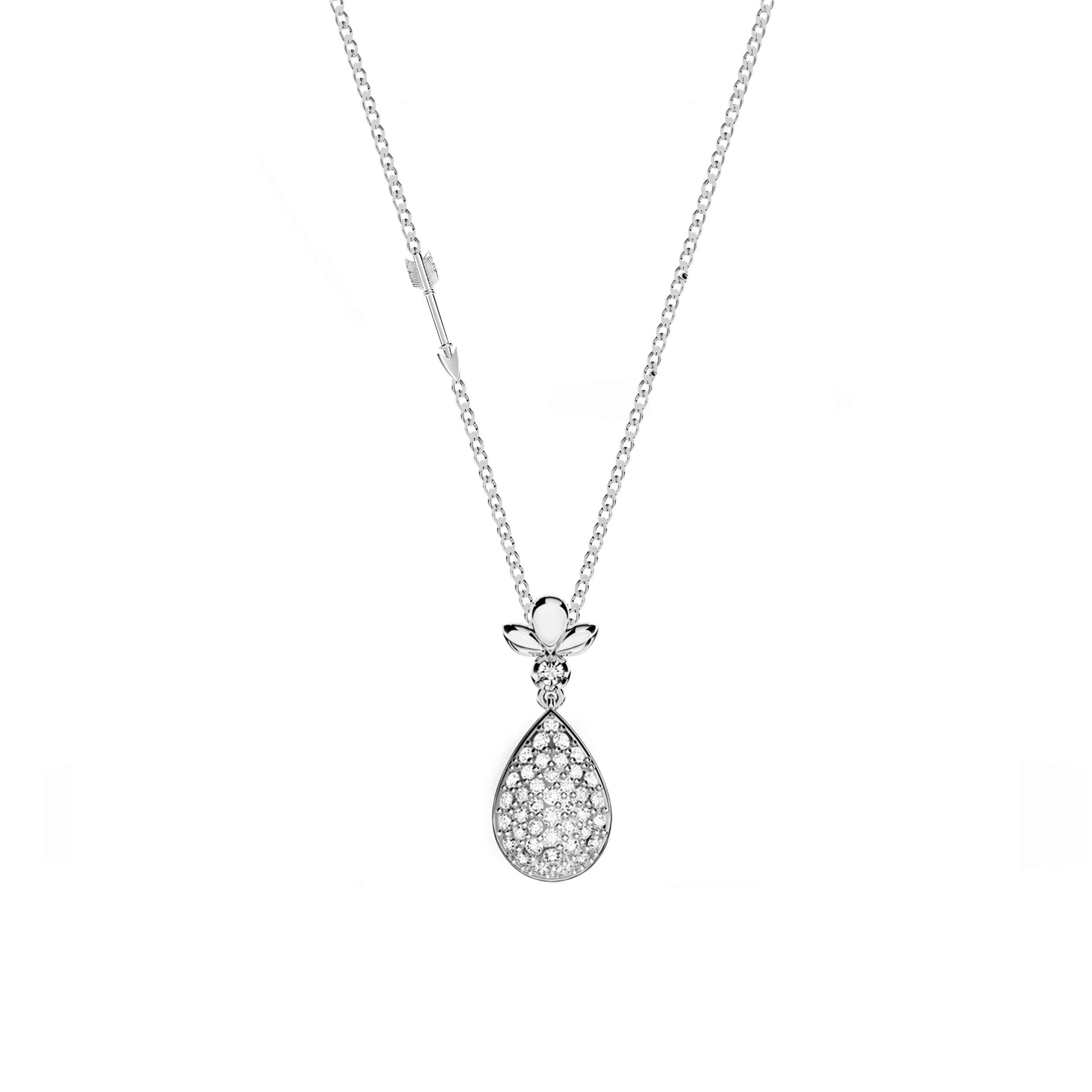 Original Angel Diamond Pavé Necklace