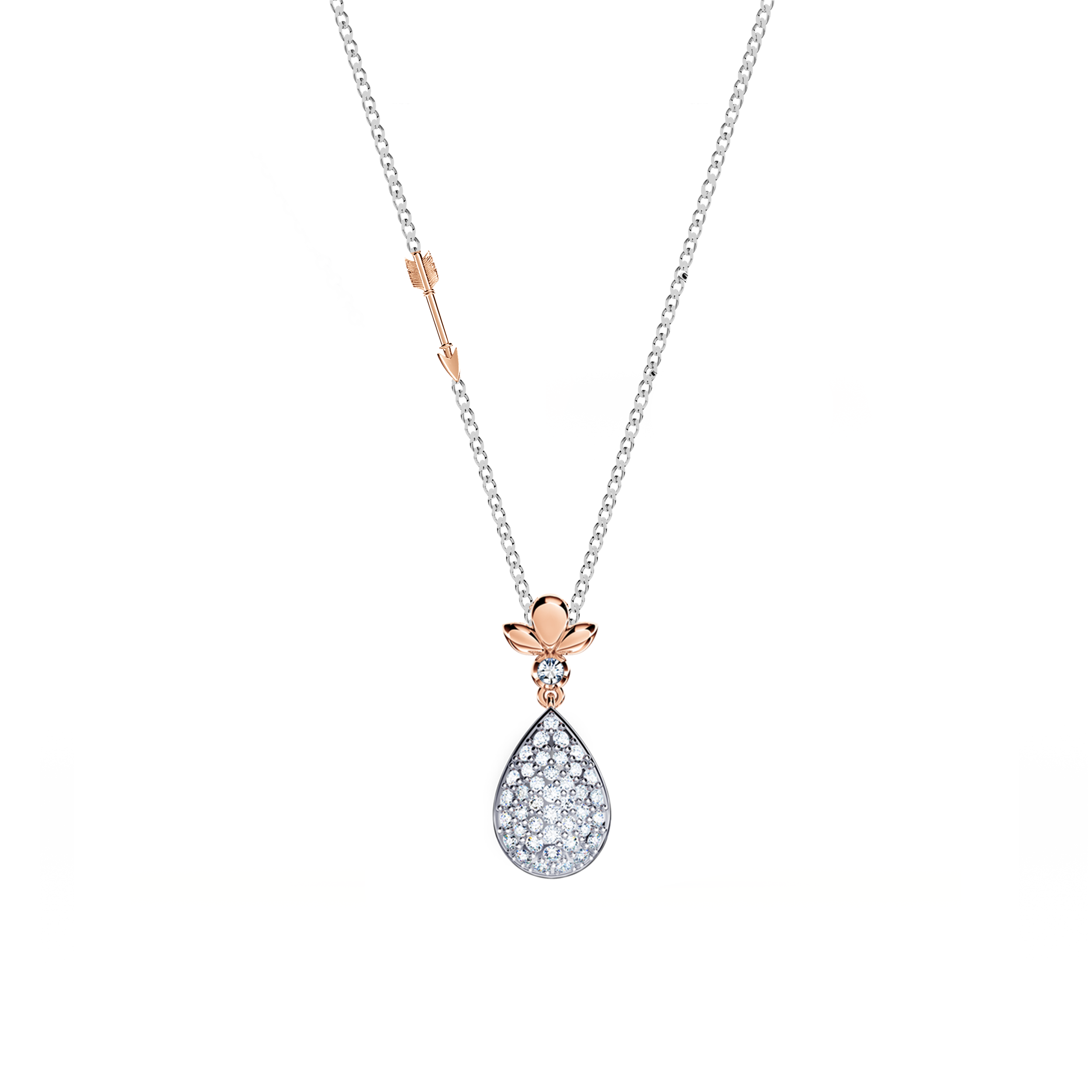 Original Angel Diamond Pavé Necklace