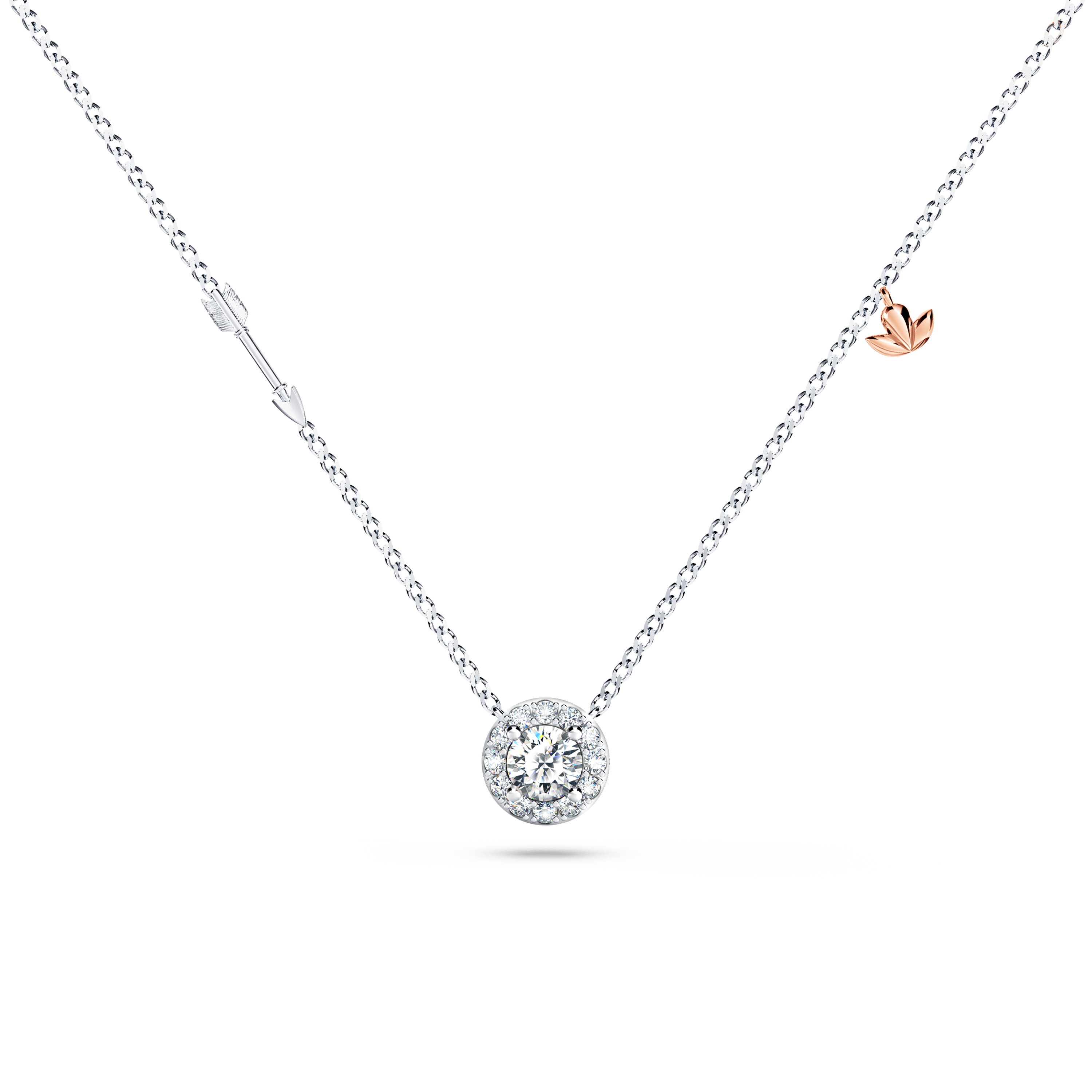Angel Halo Diamond Necklace - Large