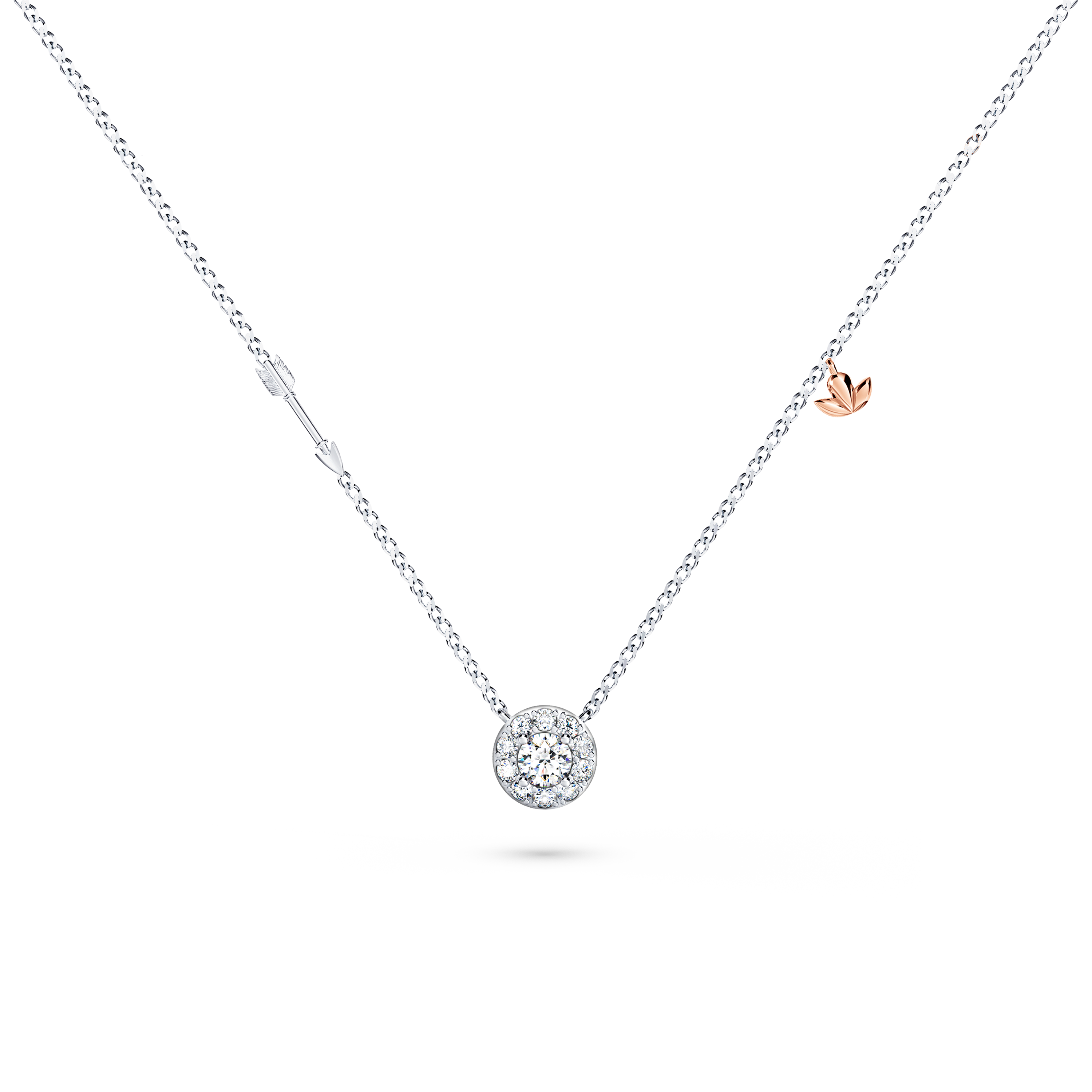Angel Halo Diamond Necklace - Small