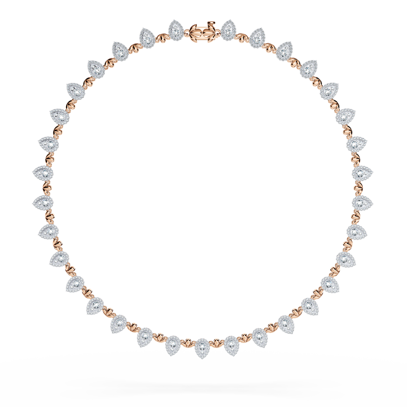 Contemporary Diamond Tennis Necklace