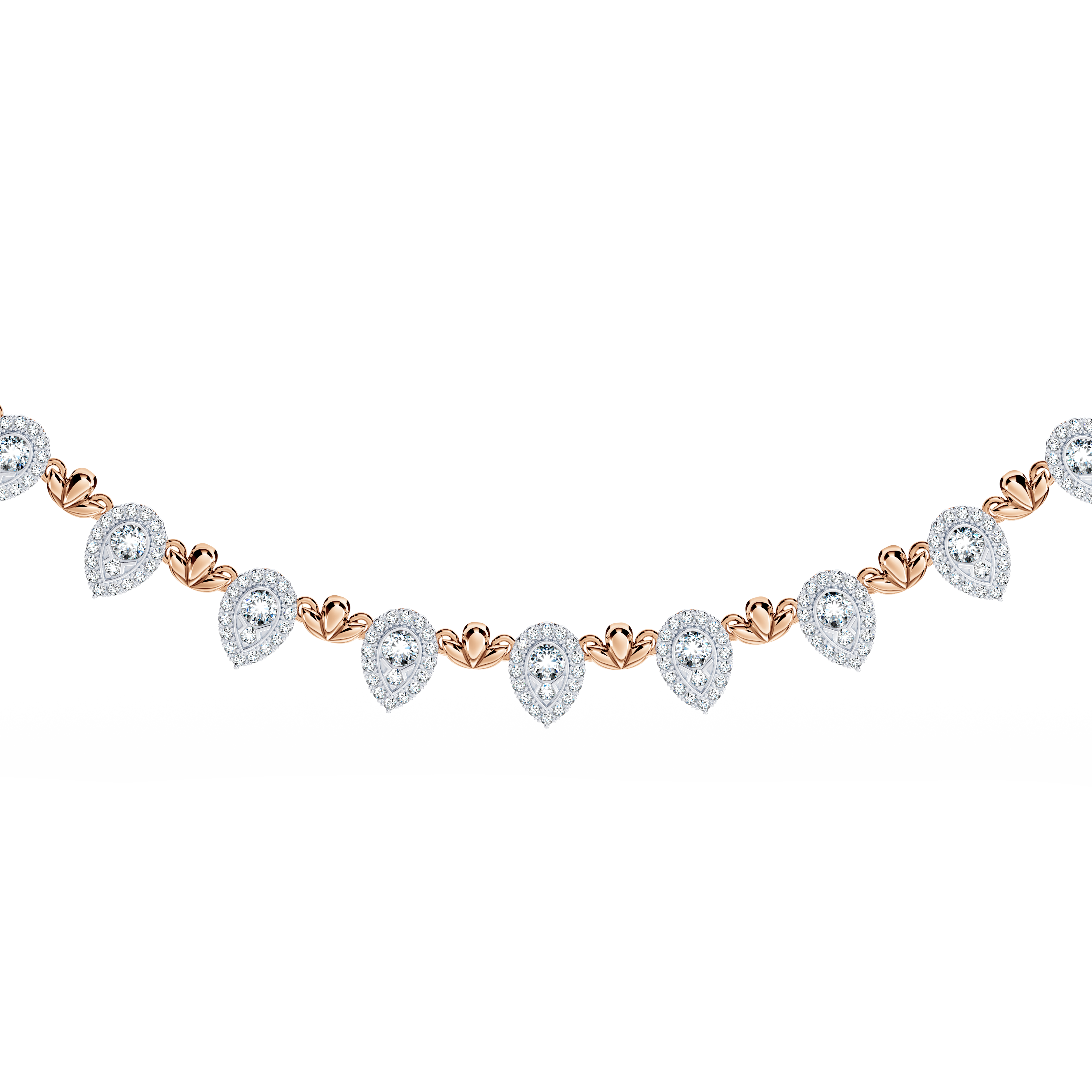 Contemporary Diamond Tennis Necklace