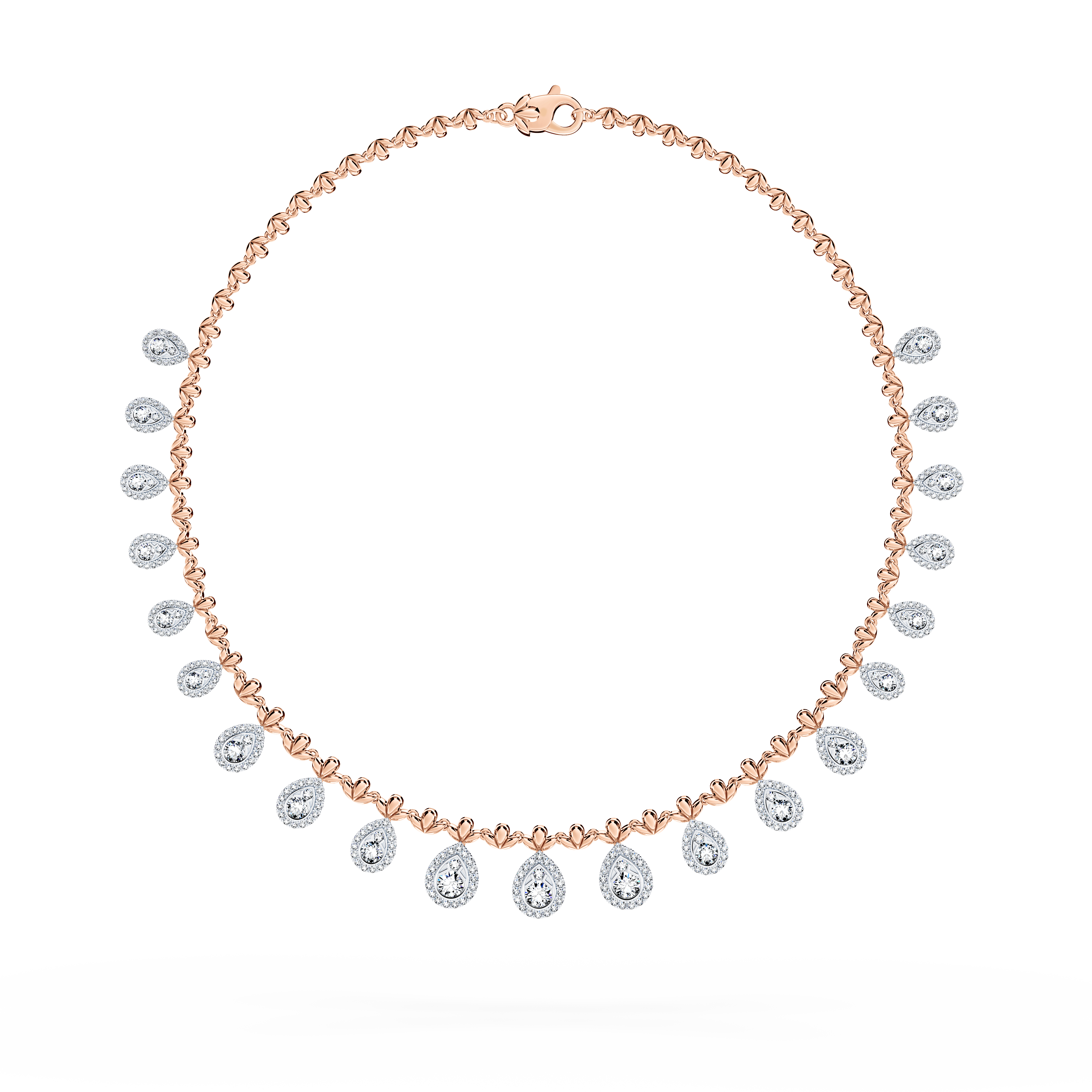 Classic Peacock Diamond Necklace - Grand