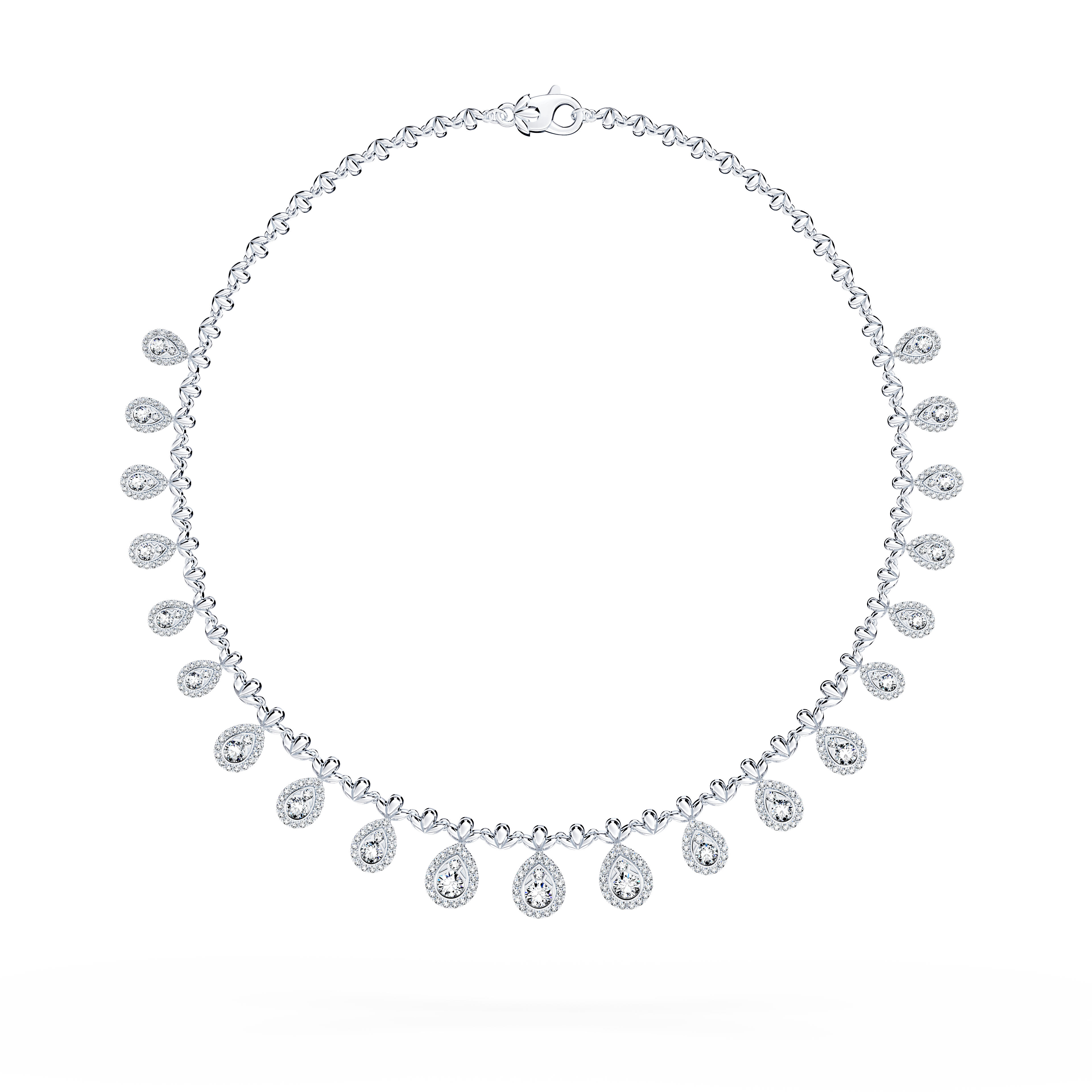 Classic Peacock Diamond Necklace - Grand