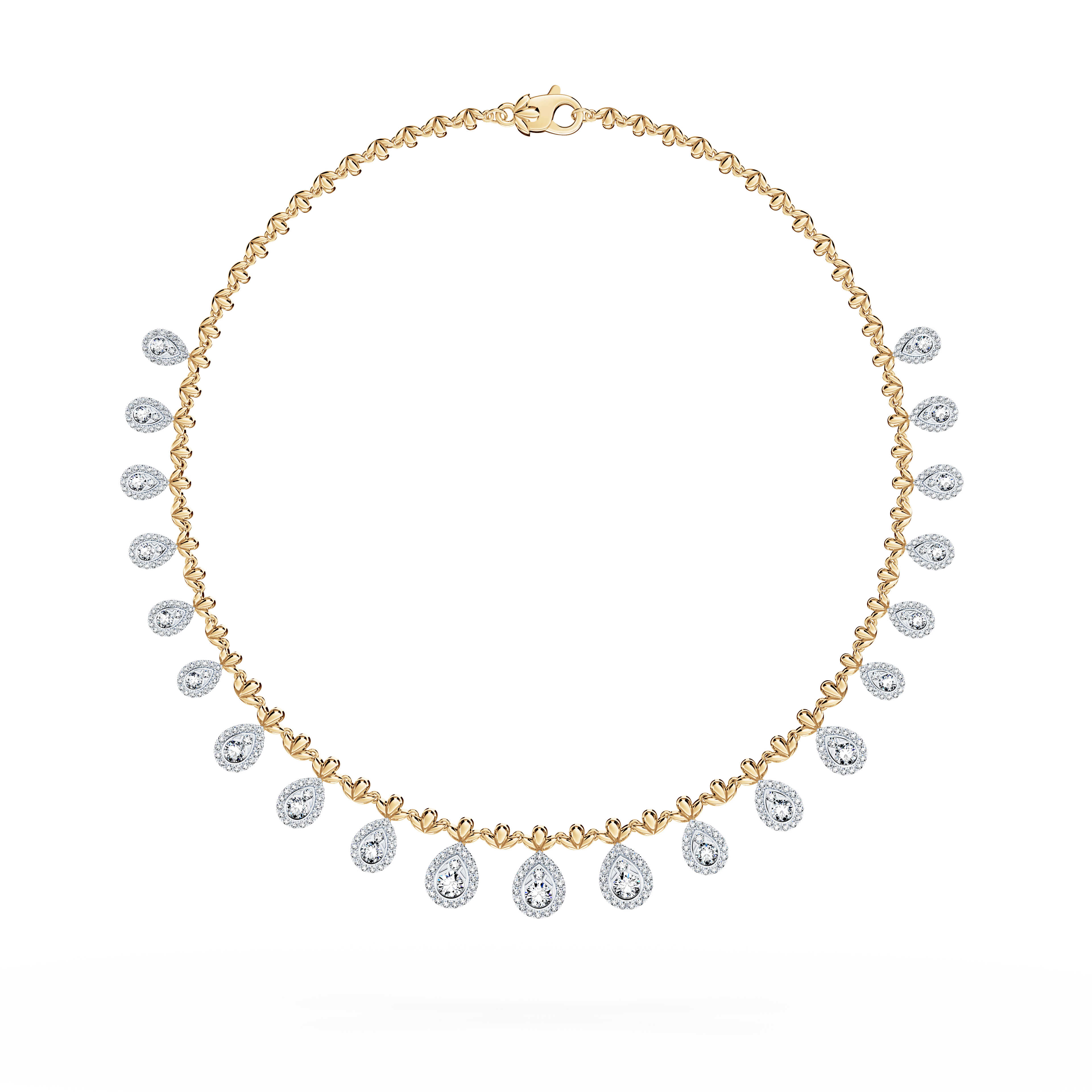 Classic Peacock Diamond Necklace - Grand